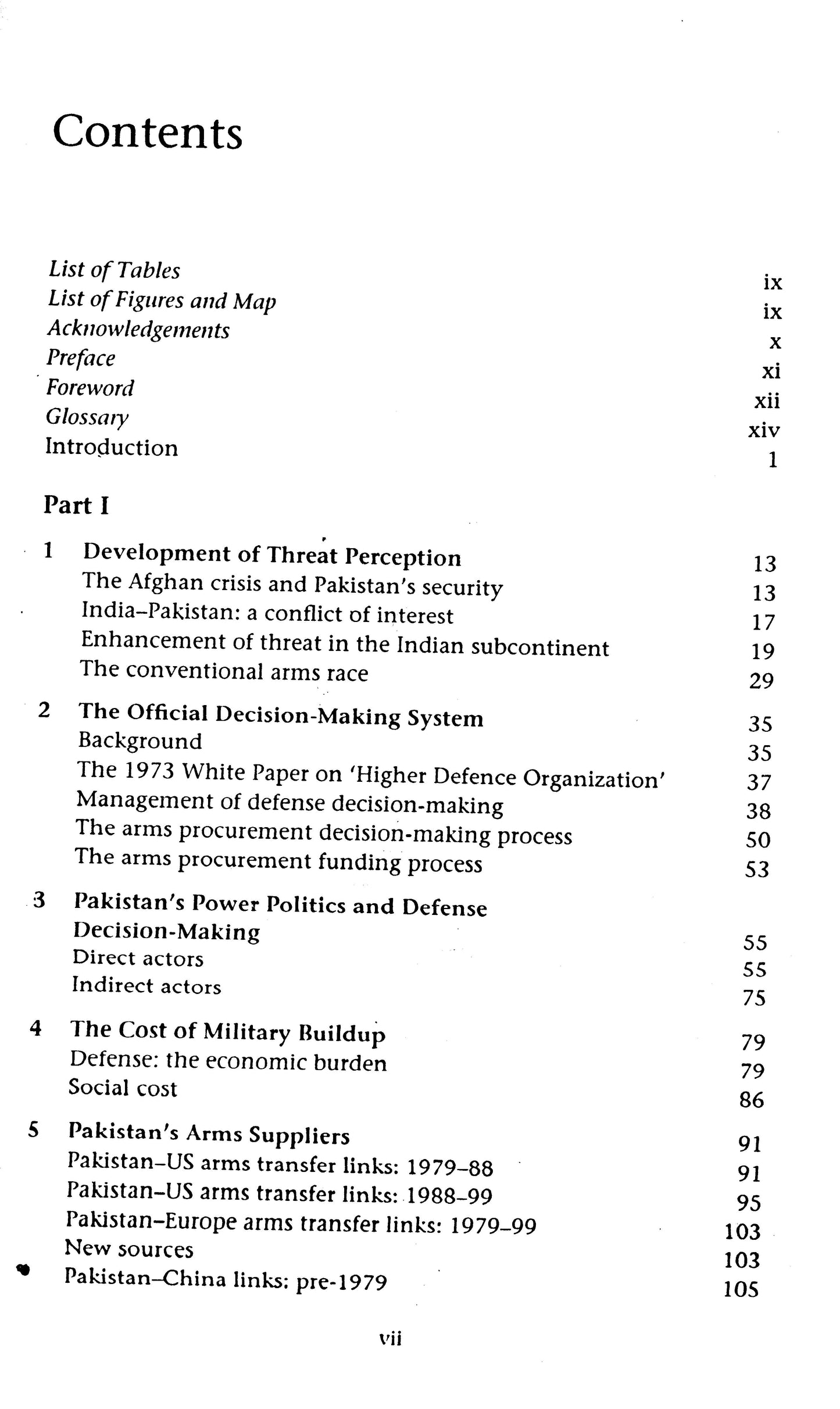 Pakistan's Arms Procurement And Military Build  [English]