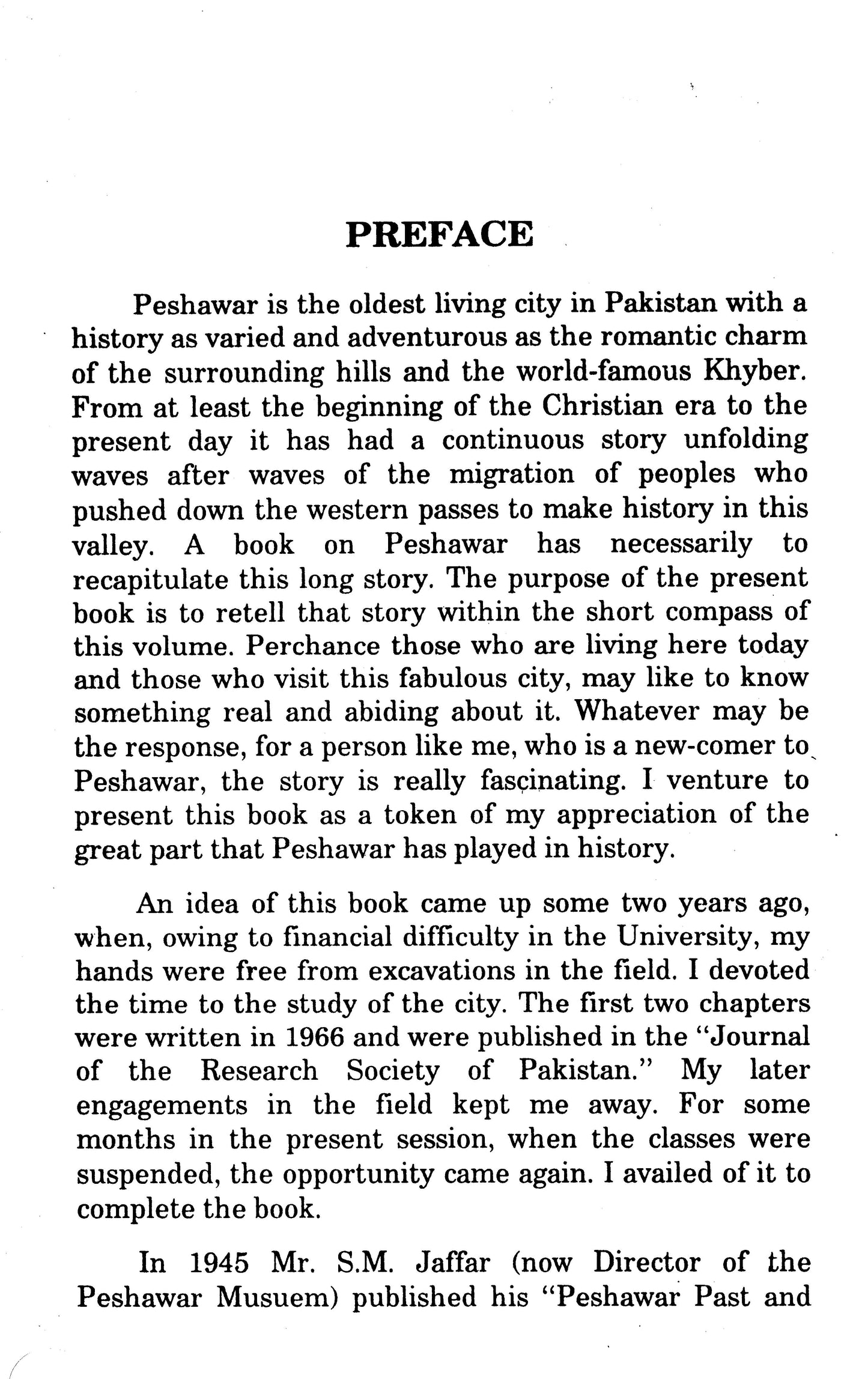 Peshawar: Historic City of the Frontier  [English]