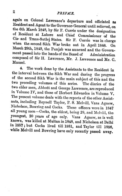 Political Diaries Of Lt. Reynell G. Taylor ...  [English]