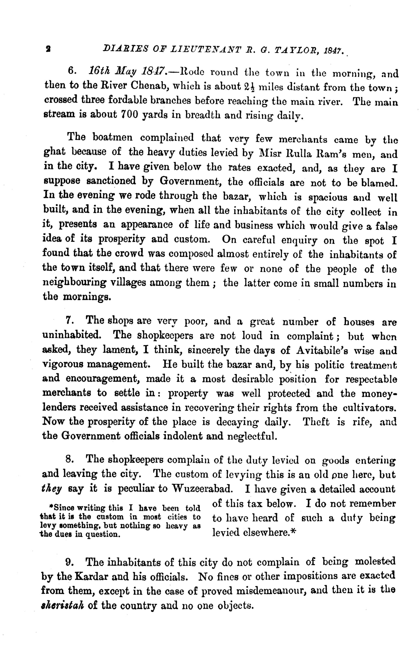 Political Diaries Of Lt. Reynell G. Taylor ...  [English]