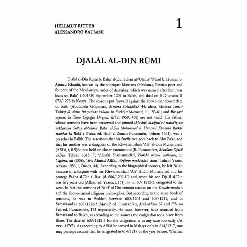 Rumi In Light Of Eastern Western Scholarship  [English]