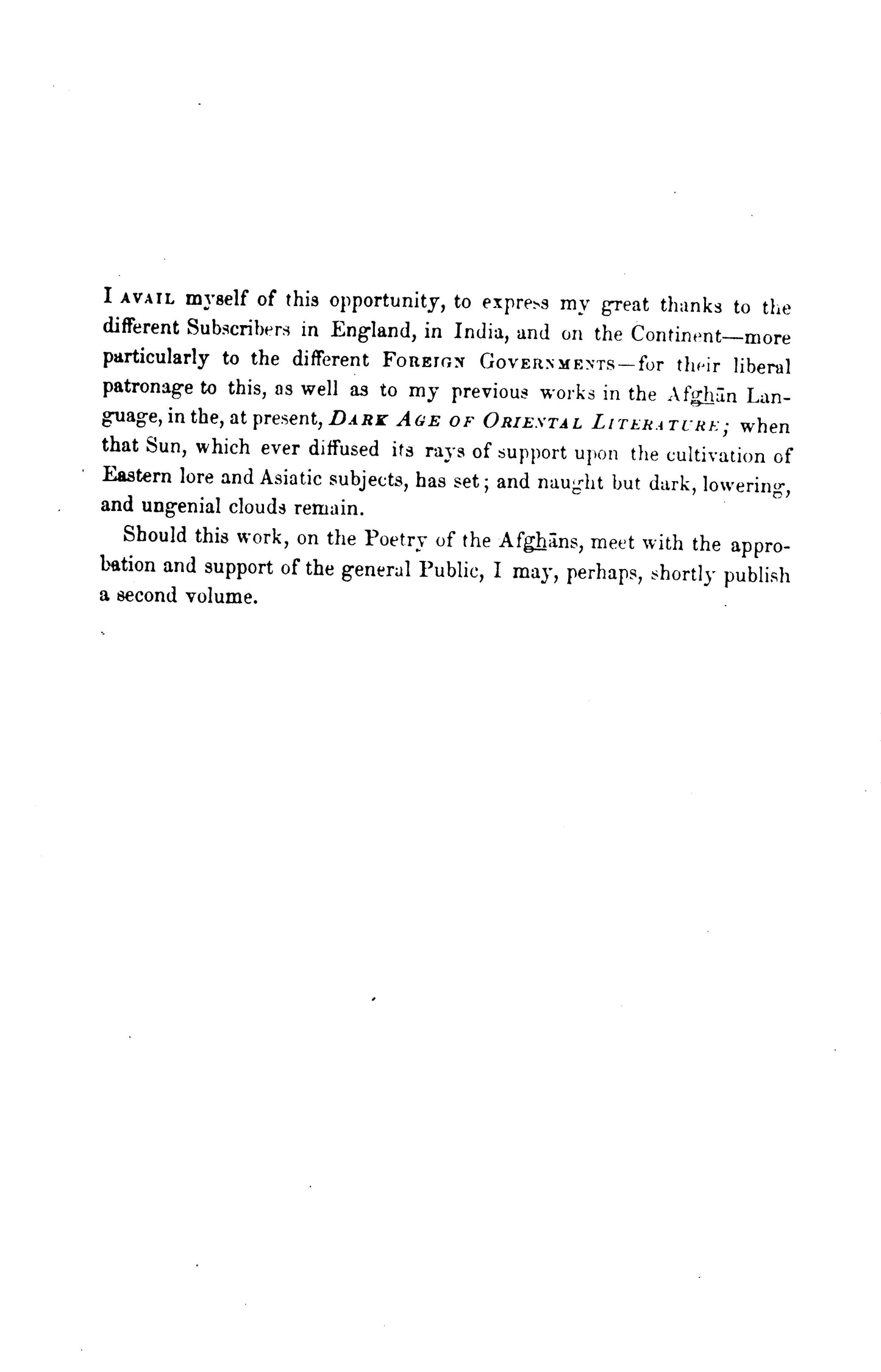 Selections From The Poetry Of The Afghans  [English]