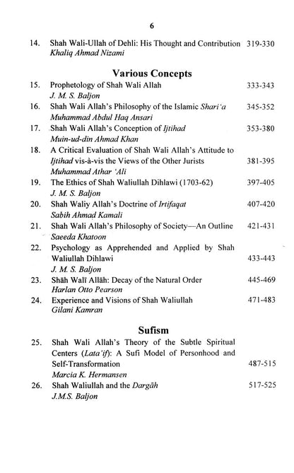 Shah Waliullah (1703 - 1762) [English]