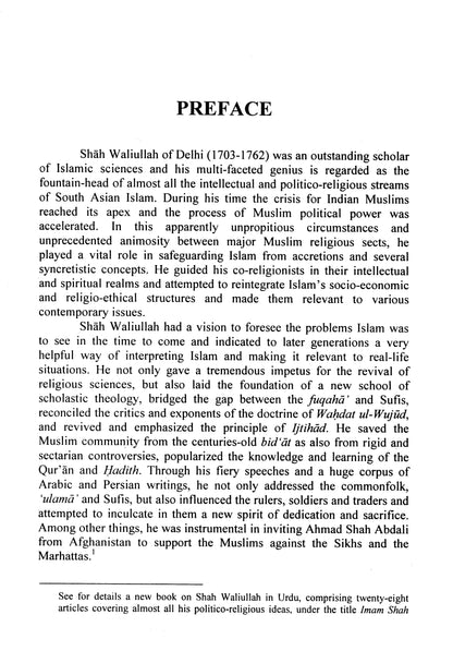 Shah Waliullah (1703-1762)  [English]