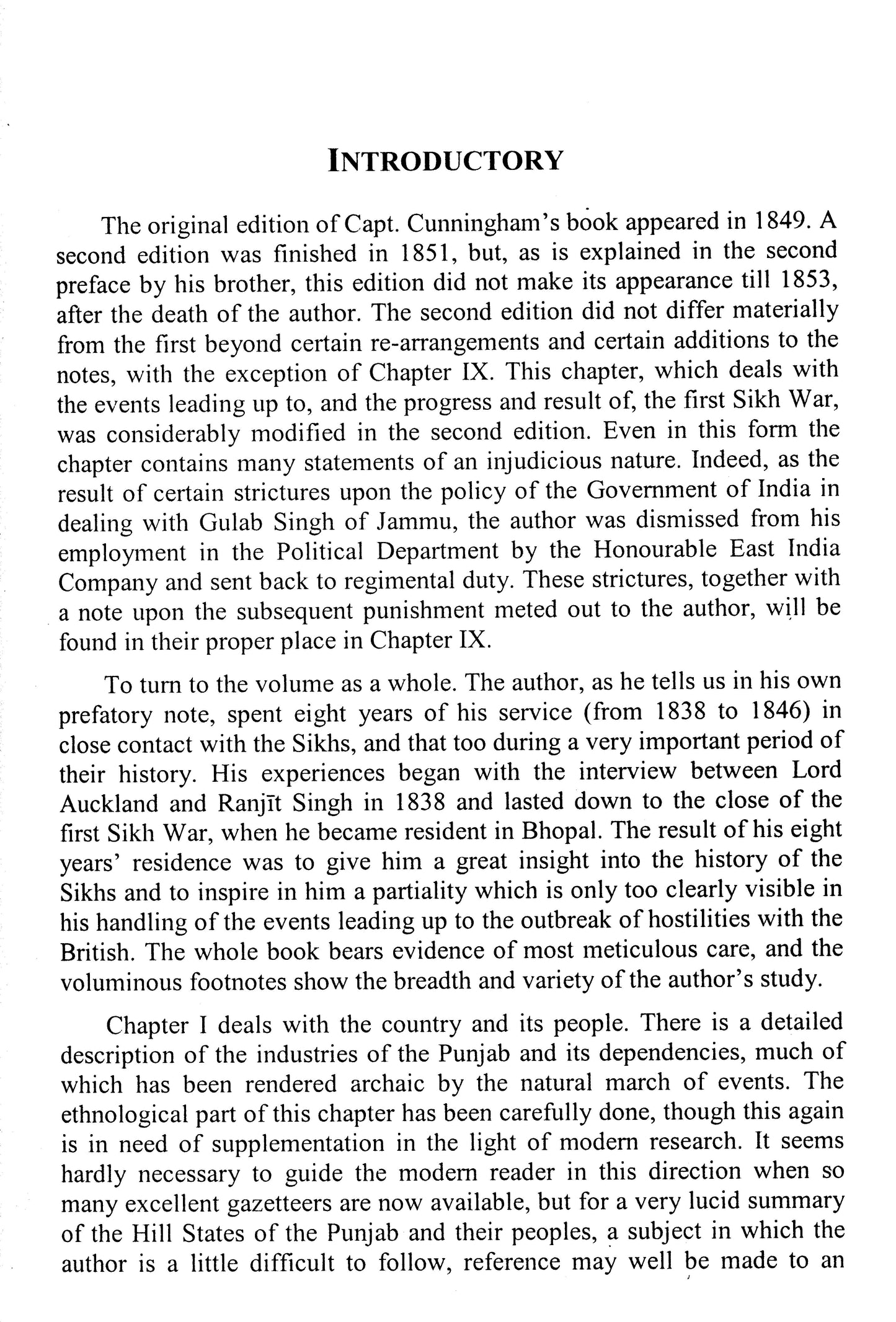 A History Of The Sikhs  [English]