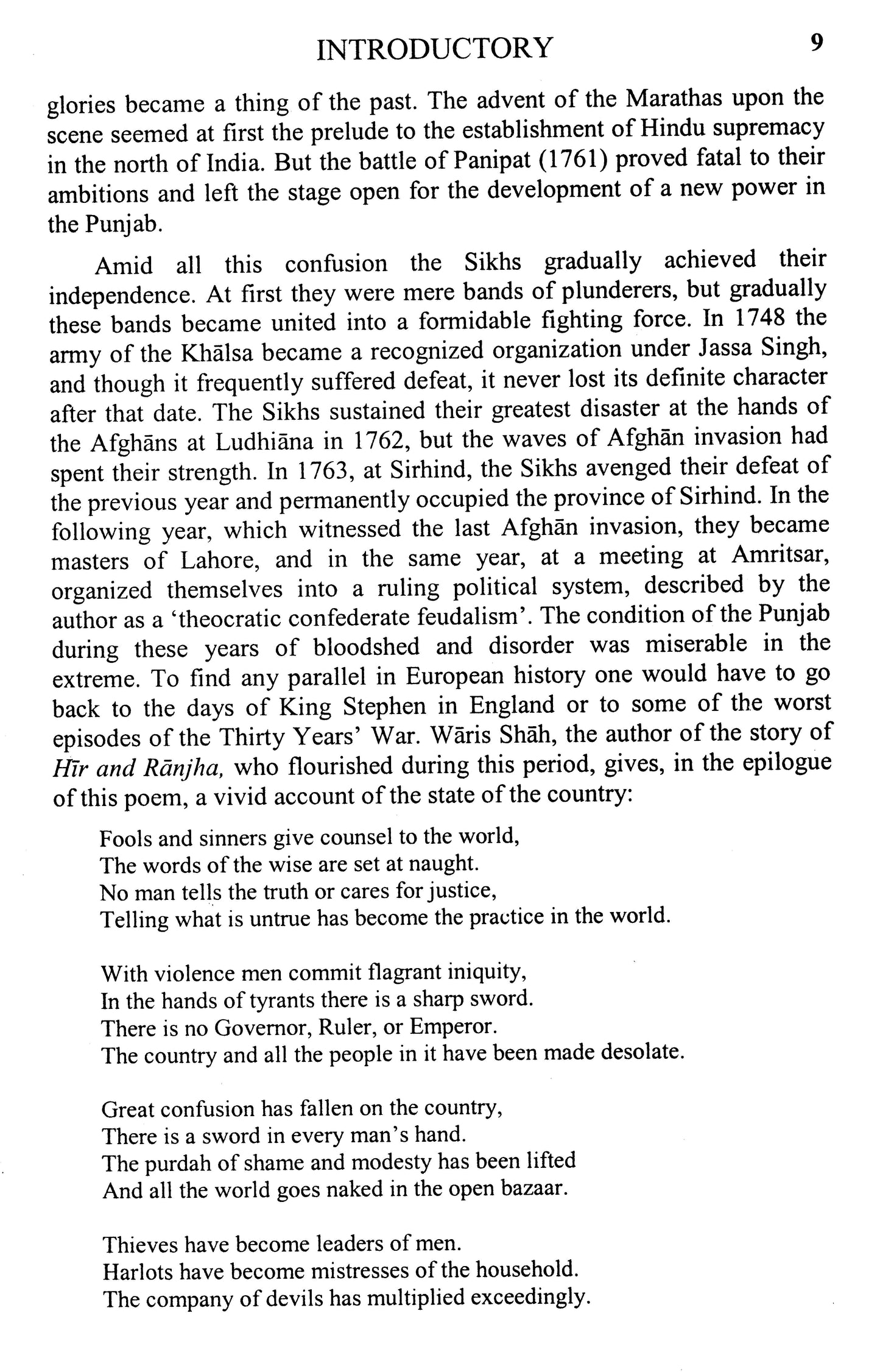 A History Of The Sikhs  [English]