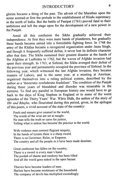A History Of The Sikhs  [English]