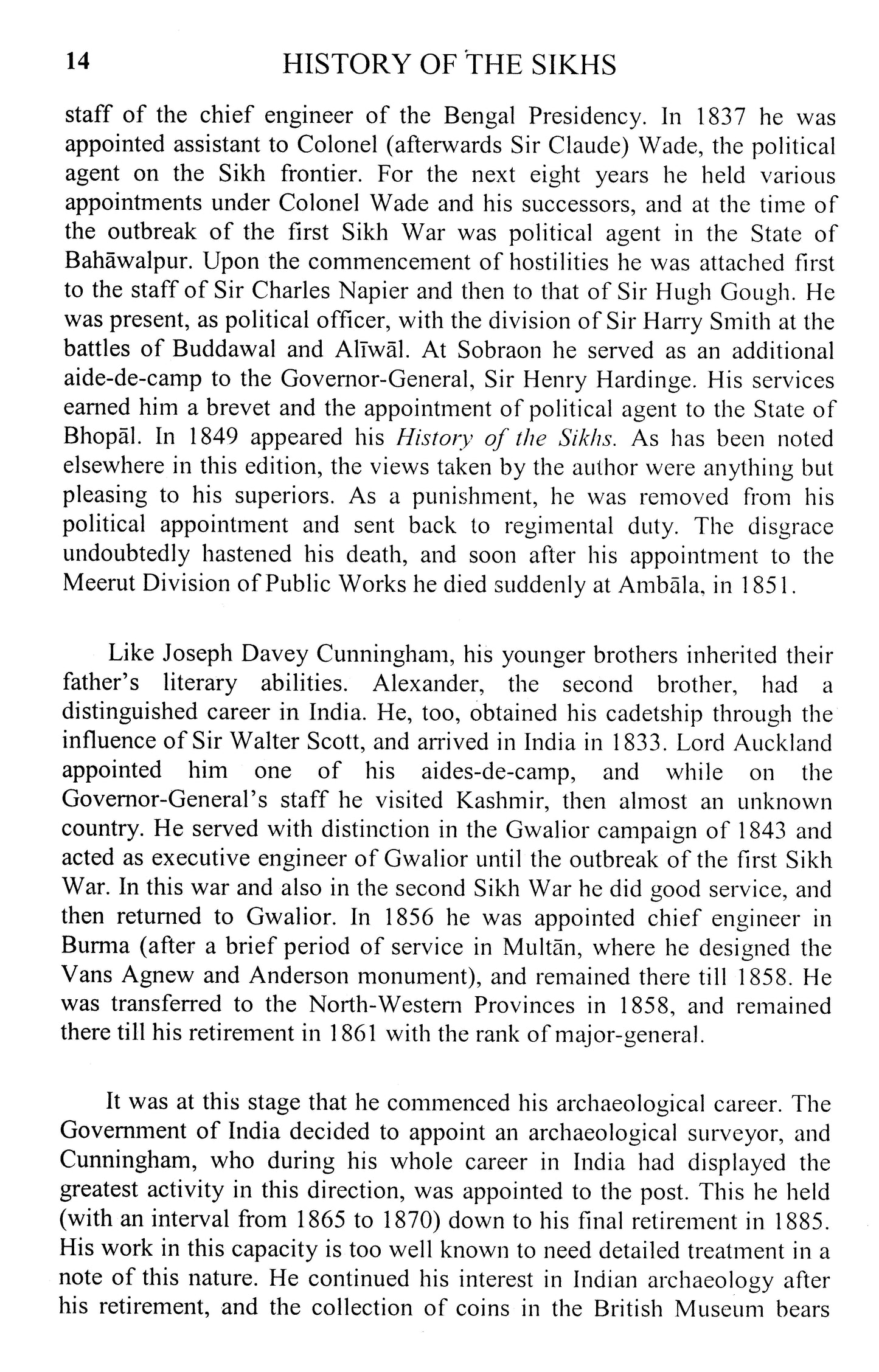 A History Of The Sikhs  [English]