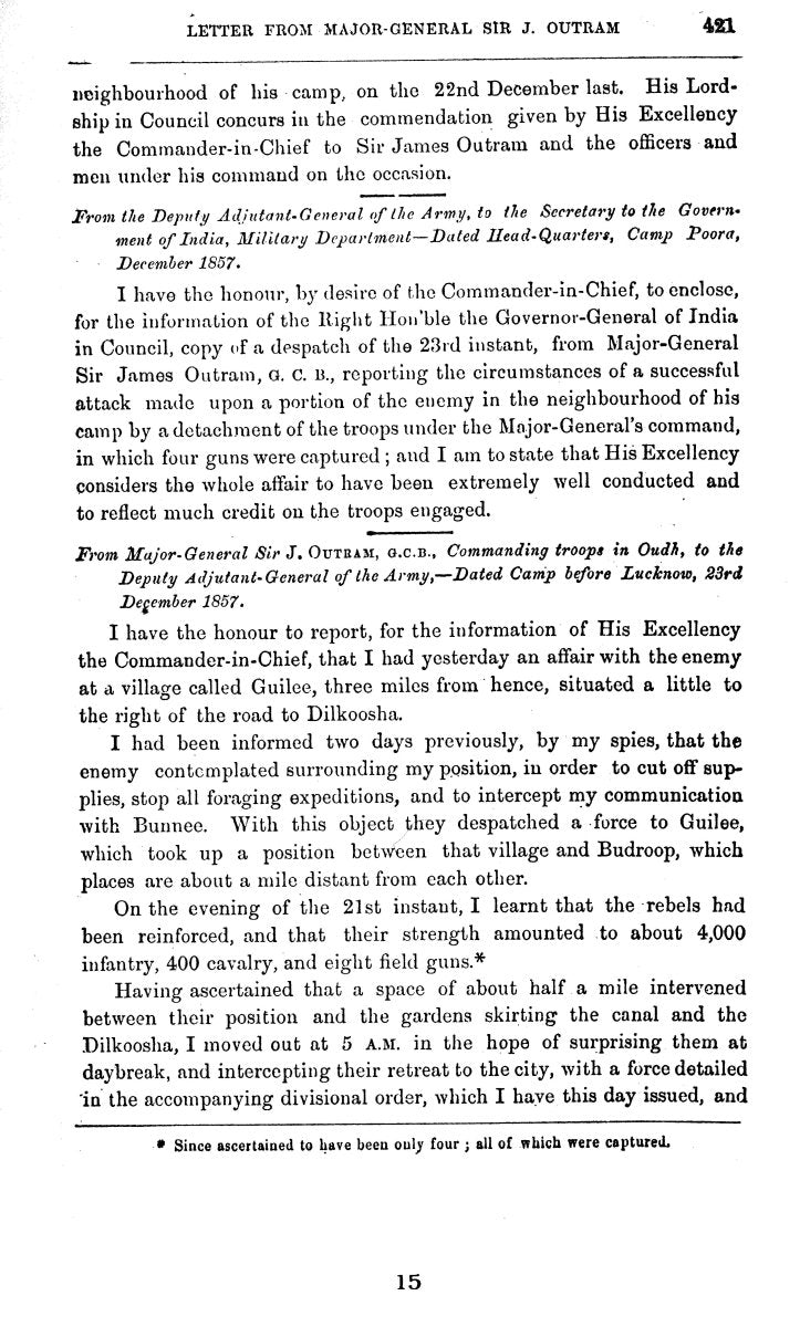 The Indian Mutiny Selection From, 4 Vols [English]