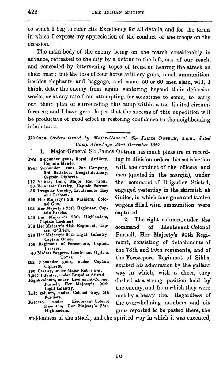 The Indian Mutiny Selection From, 4 Vols [English]