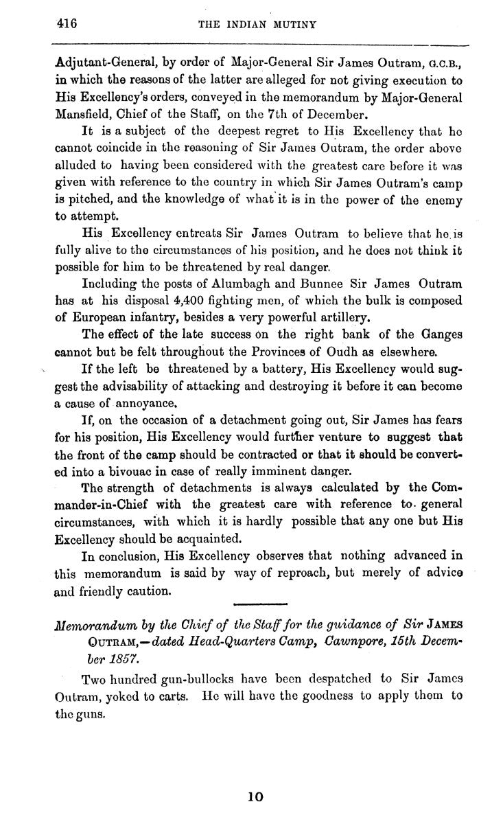 The Indian Mutiny Selection From, 4 Vols [English]