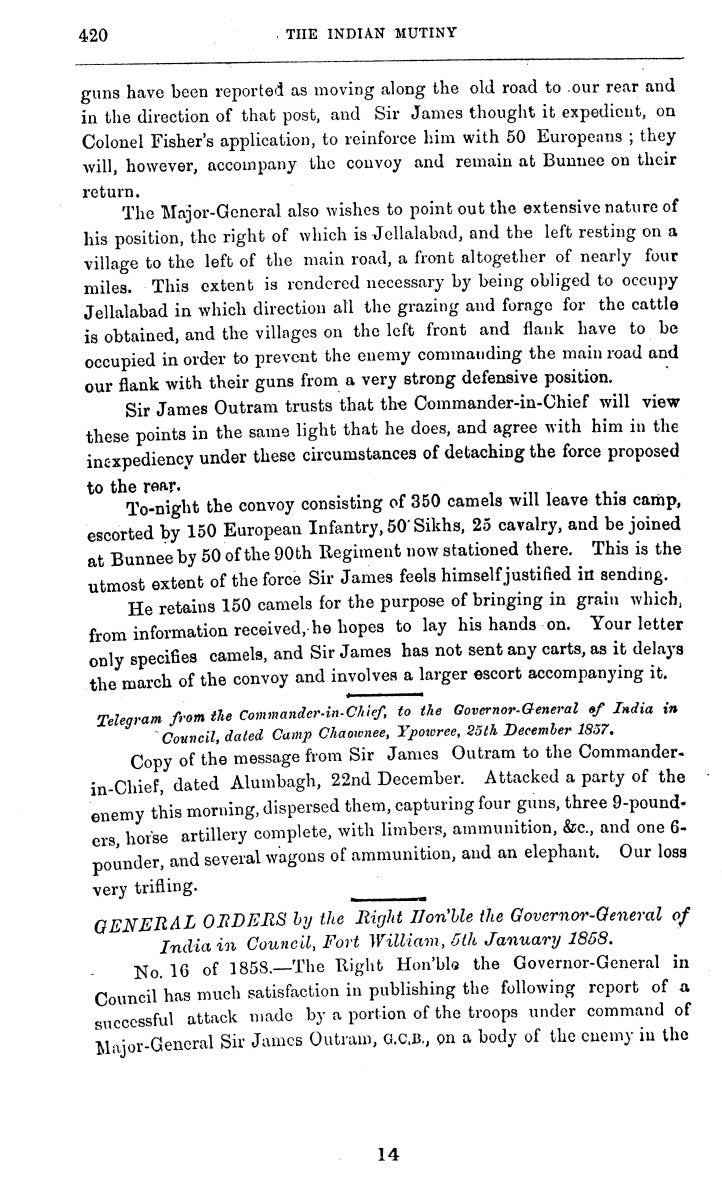 The Indian Mutiny Selection From, 4 Vols [English]