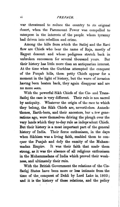 The Rajas Of The Punjab [English]