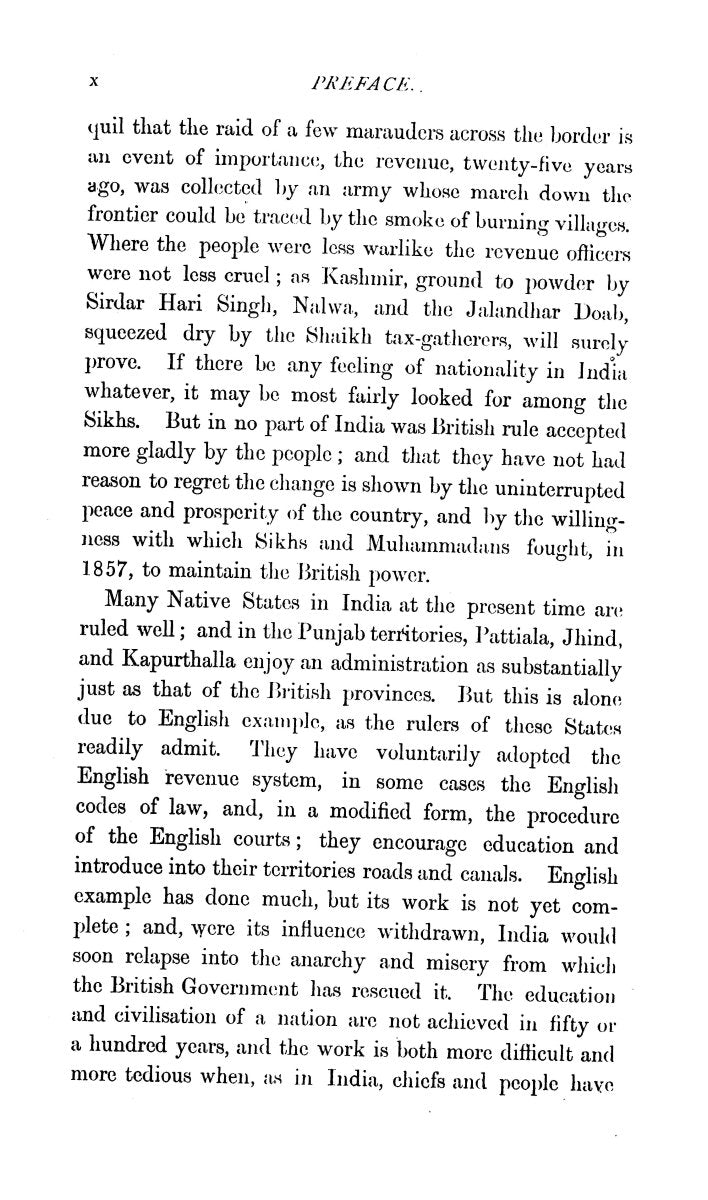 The Rajas Of The Punjab [English]