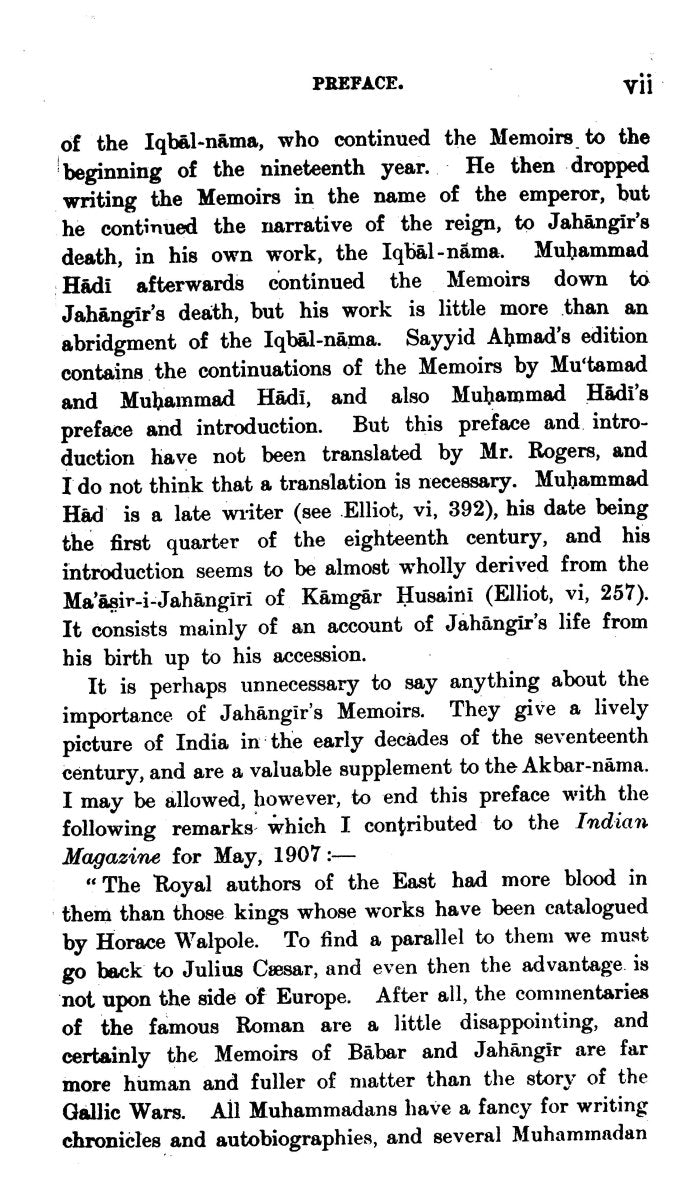 The Tuzuk - I - Jahangiri (Memoirs Of Jahangir) [English]