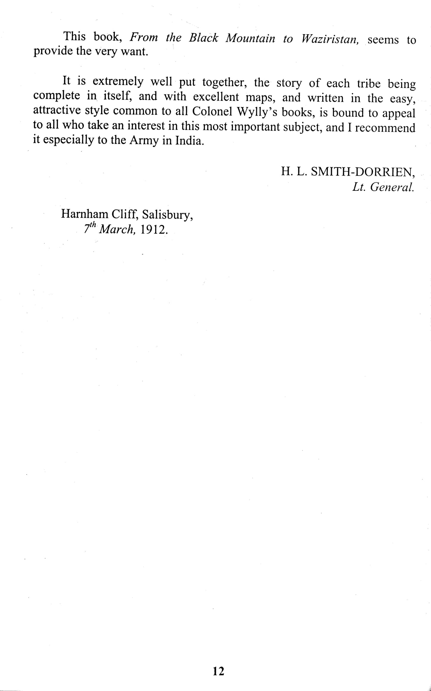 From The Black Mountain To Waziristan  [English]