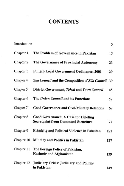 The Crisis Of Governance In Pakistan  [English]