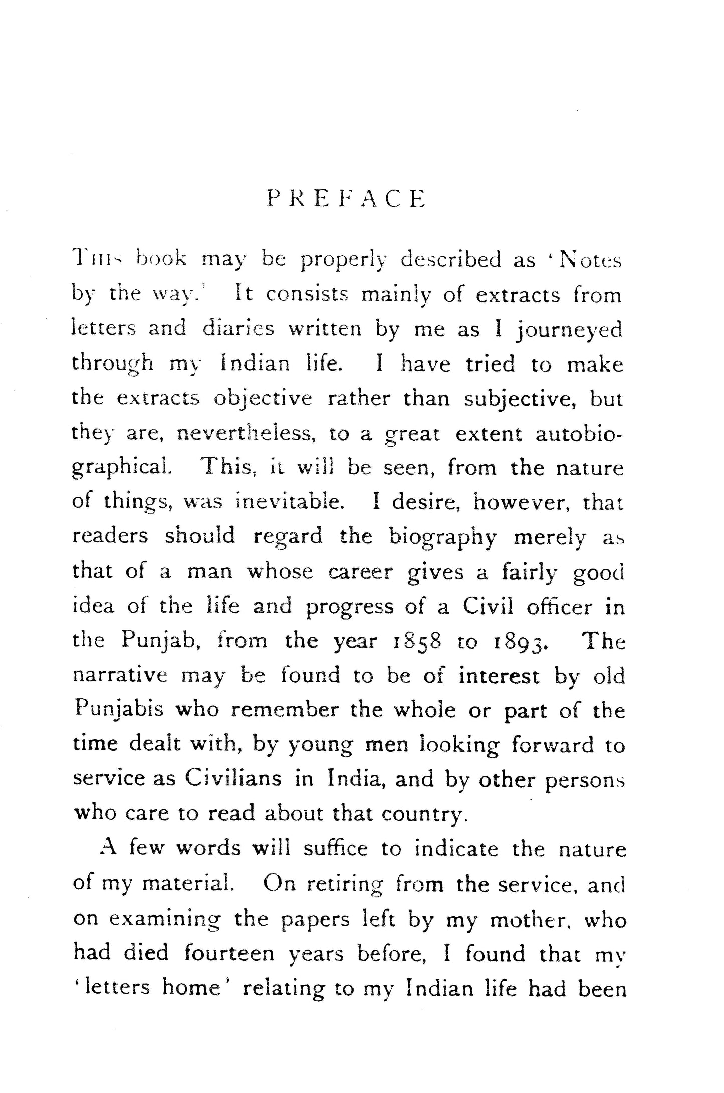 Thirty Five Years In The Punjab 1858-1893  [English]