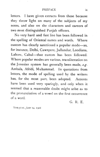 Thirty Five Years In The Punjab 1858-1893  [English]