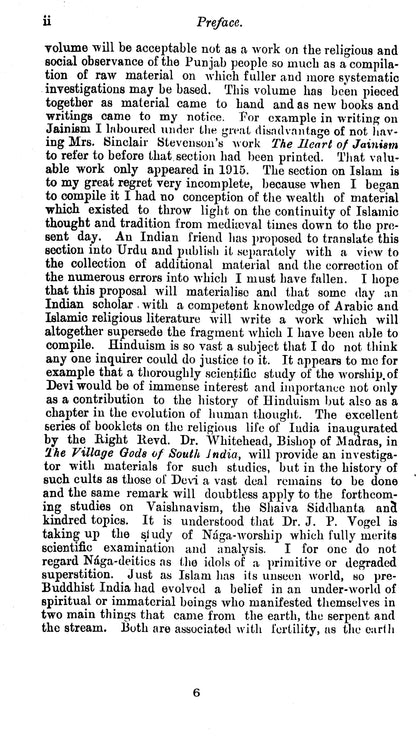 Glossary Of The Tribes & Castes Of Punjab, Nwfp  [English]