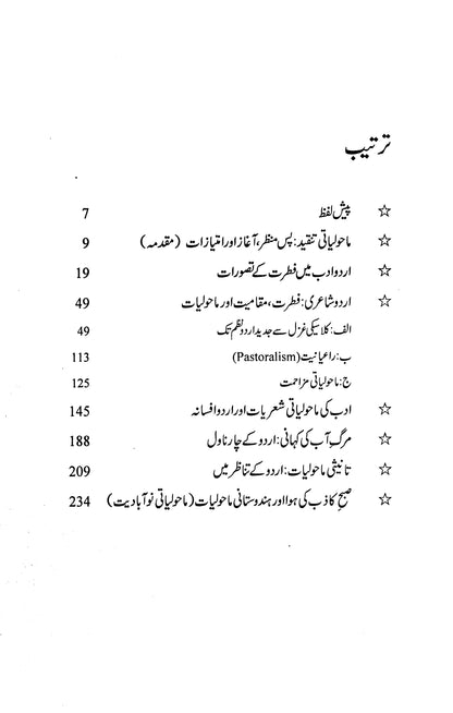 Urdu Adab: Mahauliyati Tanazur - Dr. Aurangzeb Niazi