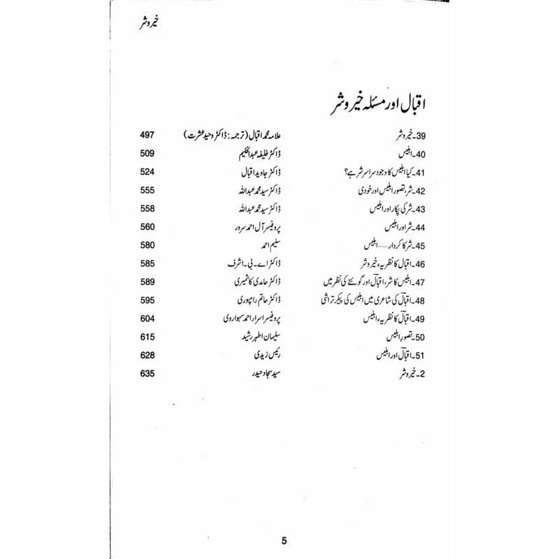 Khair o Shar: Majmua Maqalaat